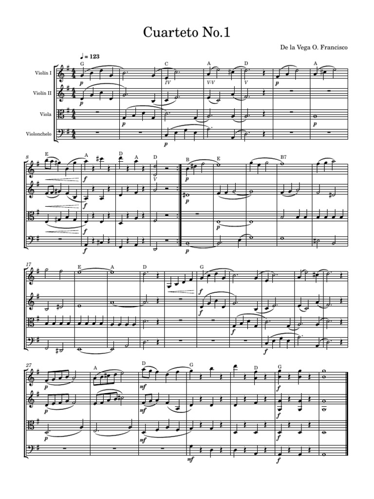 Cuarteto no 1 pdf
