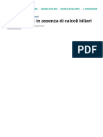 Colica Biliare in Assenza Di Calcoli Biliari - Patologie Epatiche e Della Cistifellea - Manuale MSD, Versione Per I Pazienti