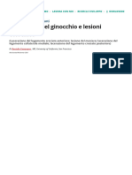 Distorsioni Del Ginocchio e Lesioni Correlate - Lesioni e Avvelenamento - Manuale MSD, Versione Per I Pazienti