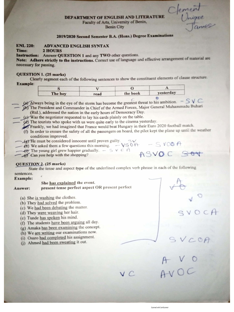 200L 2nd Semester P.questions | PDF
