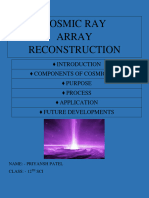 Cosmic Ray Array Reconstruction