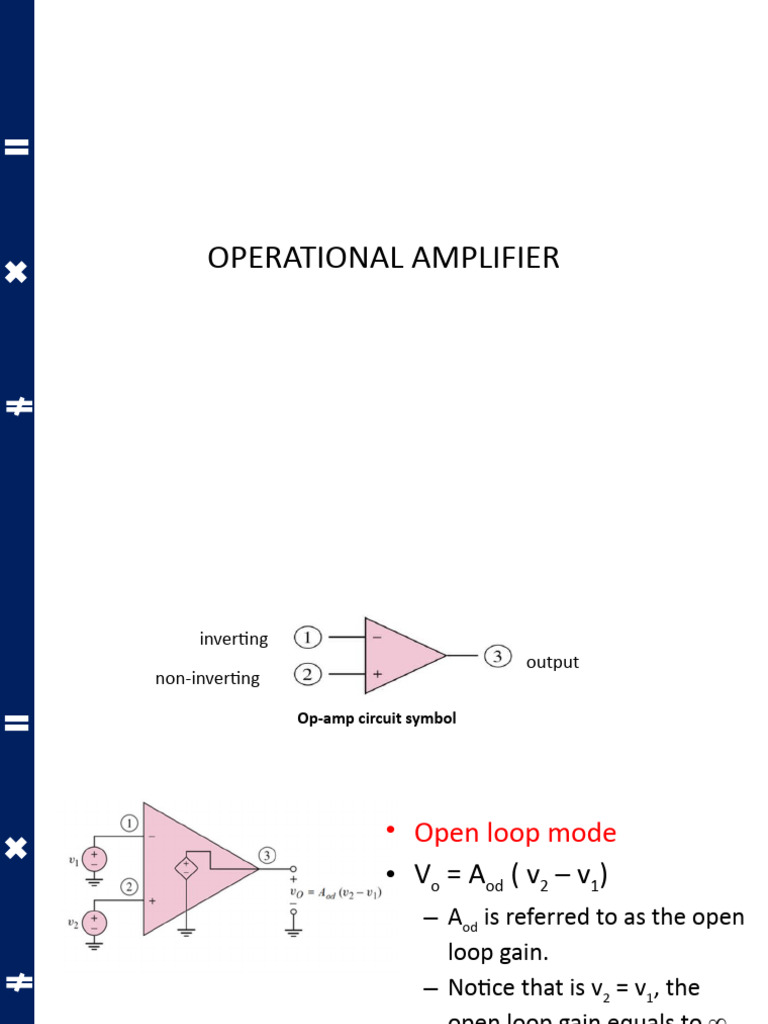 Op Amp PDF Operational Amplifier Amplifier
