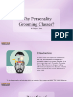 Why Personality Grooming Classes? 