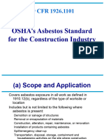 OSHA's Asbestos Standard For The Construction Industry