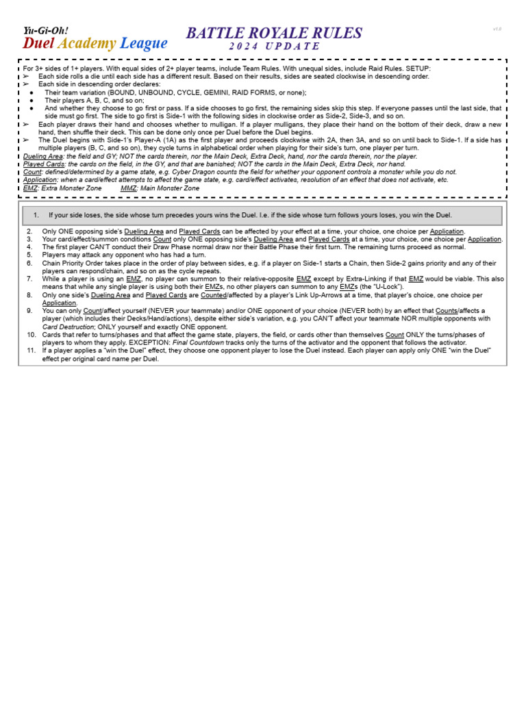 Battle Royale Rules 2024 Update v1 PDF