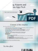 Navigating Airports and Connections App Pitch Deck by Slidesgo