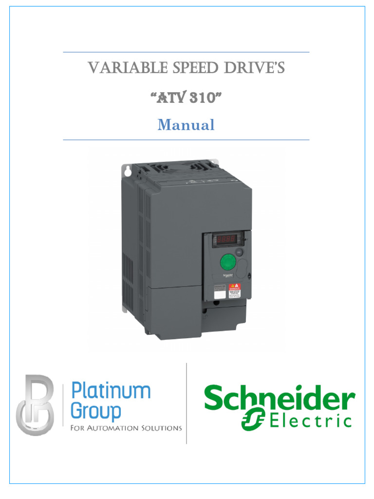 ATV 310 Inverter Manual Overview | PDF | Relay | Physical Quantities