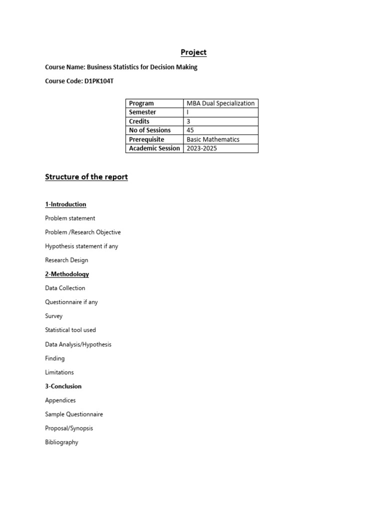 Business Statistics Project Report Guide | PDF | Statistics | Prices