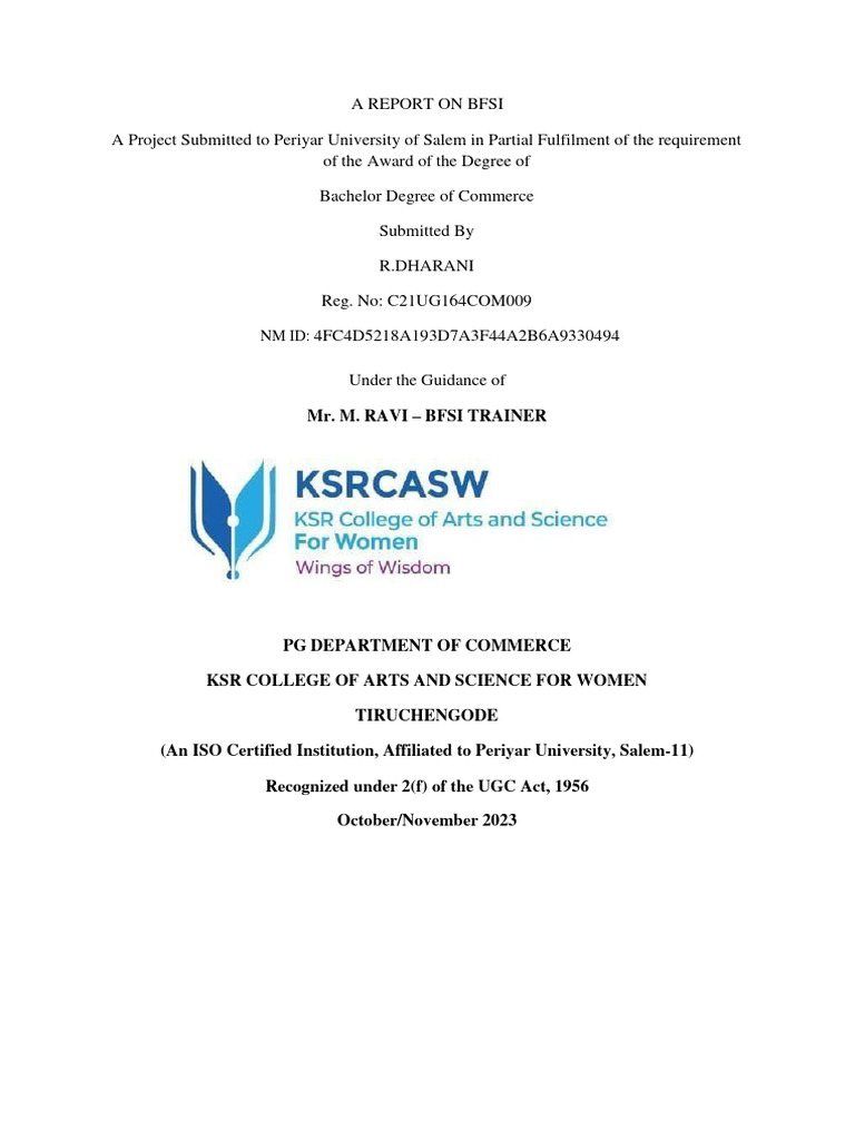 Naan Mudhalvan Project Download Free PDF Transaction Account Banks