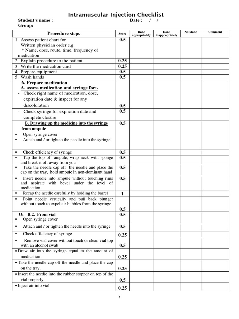 Im - Checklist For Students | PDF