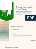 Recycling Unleashing The Power of Change
