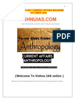 Anthropology Current Affairs Magazine October 2023