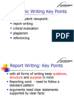 Wk01 - 3 - Academic Writing Key Points