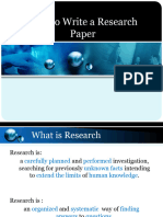 Wk02 - 3 - How To Write A Research Paper