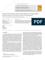 2008 - Catalysis Communication - Enhanced Octane Boosting Reactions of Light Naphtha On Mesoporous ZSM-5