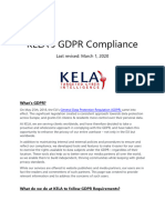 KELA GDPR Compliance