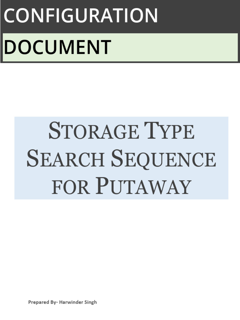 EWM STSS Storage Type Search Sequence Configuration 1703555375 | PDF