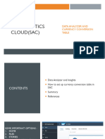 SAC Learning 5 - Data Analyzer and Currency Conv Table