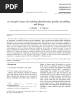 A Concept of Space for Building Classification, Product Modelling, And Design