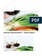 Recetas Thermomix® - Salsa Calçots - Salsas y Guarniciones - Blog de VANESSA VILLEGAS TERRIN de Thermomix® Tarragona