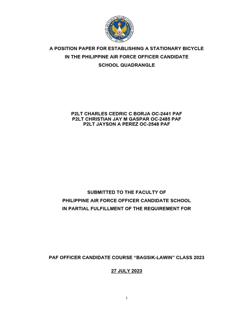 a-position-paper-for-fabricating-a-stationary-bicycle-as-of-21-july-pdf