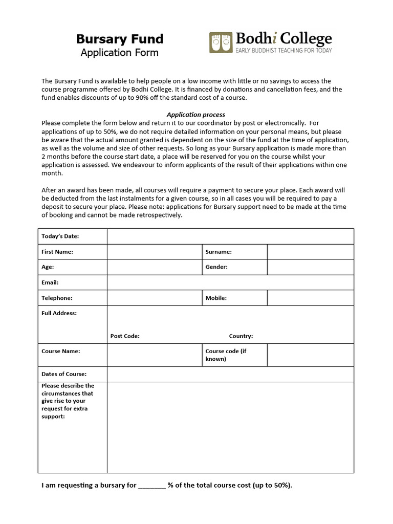 Bursary fund application form 2019 pdf economies service industries