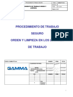 Procedimento Orden Limpieza