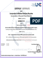 Certificat: / Certificate