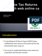 Income Tax Return Online - WEB ONLINE CA