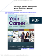 Your Career How To Make It Happen 9th Edition Harwood Solutions Manual