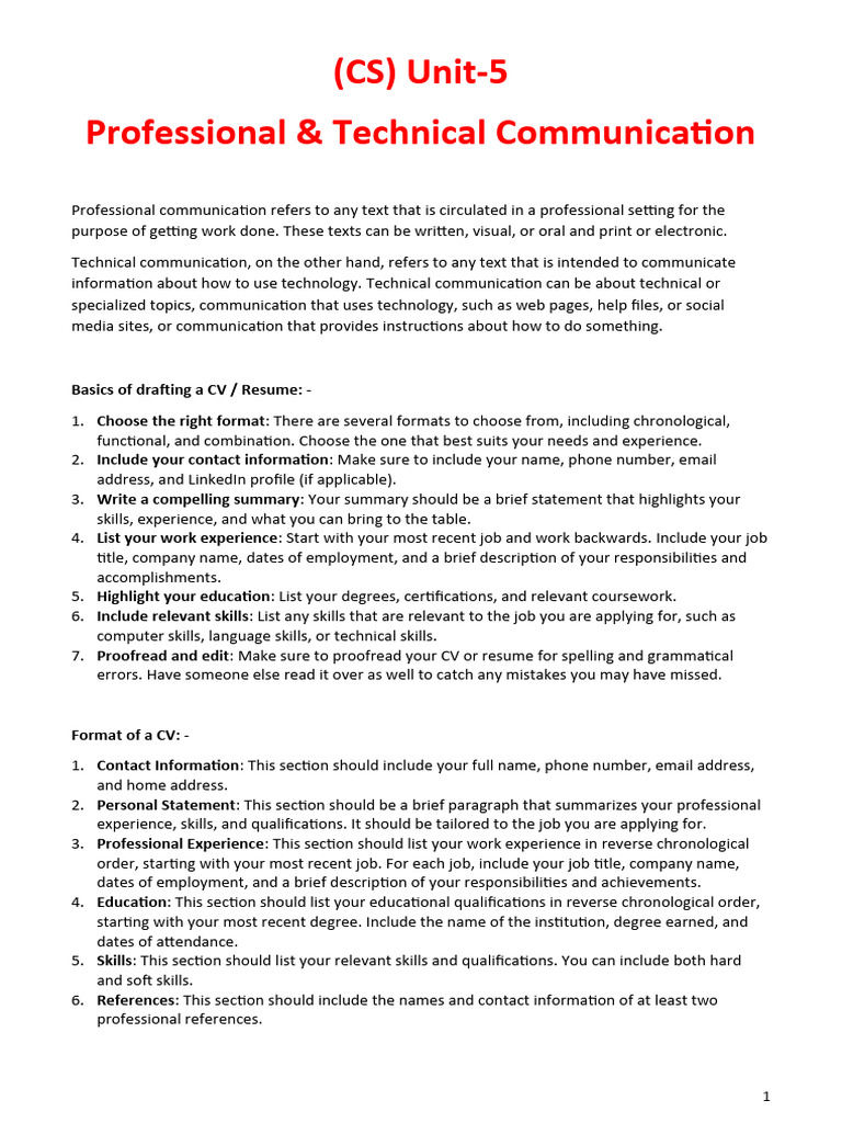 Professional Communication Essentials | PDF | Résumé | Microsoft Power ...
