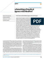 Federated Benchmarking of Medical Artificial Intelligence With Medperf