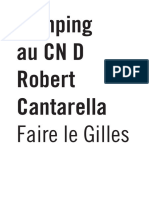 Programme de Salle Faire Le Gilles Robert Cantarella