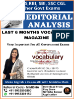 Nimisha Bansal Last Six Months Vocabulary MAGAZINE Febuary To July