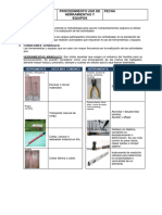 Procedimiento Seguro para El Manejo de Herramientas y Equipos