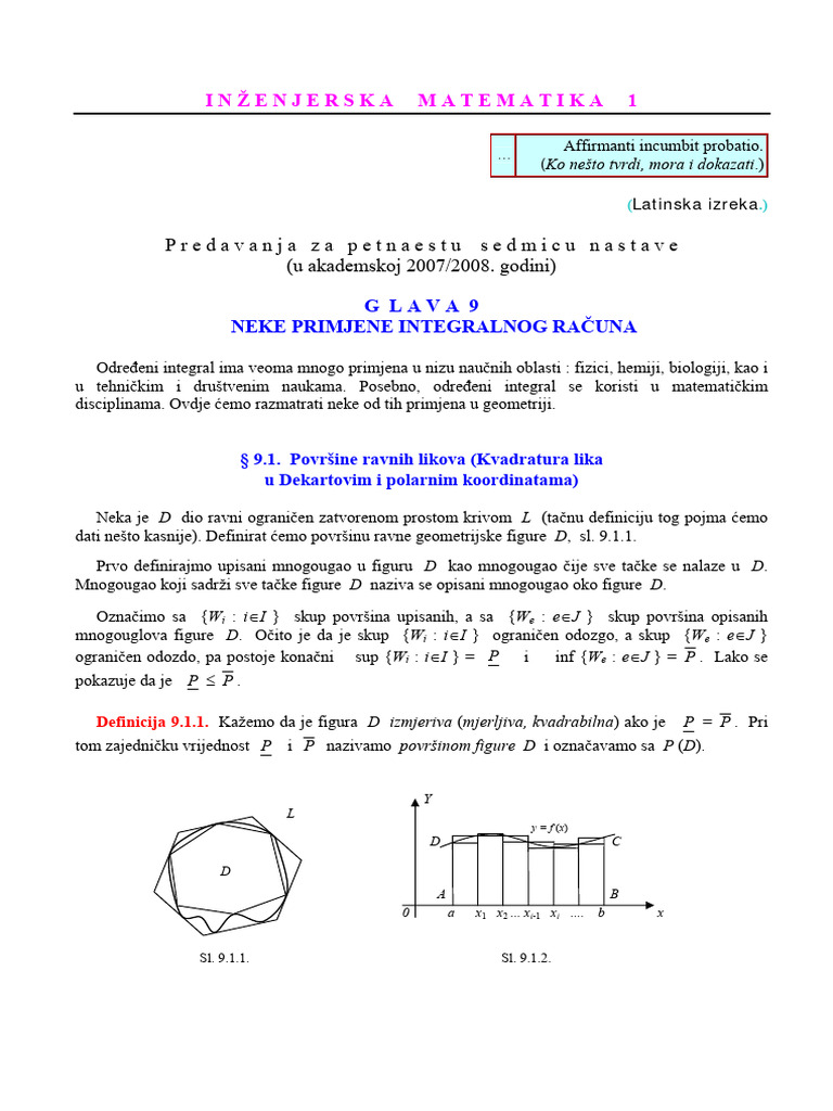 Predavanje 15 - Matematika | PDF