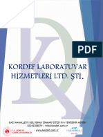 Kordef Laboratuvar Hi̇zmetleri̇ LTD Dosya Çalışması