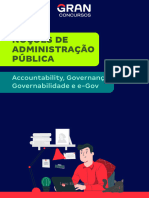 Noções de Administração Pública: Accountability, Governança, Governabilidade e E-Gov