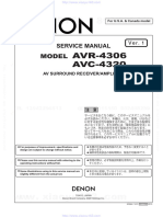 Denon AVR-4306 Service Manual