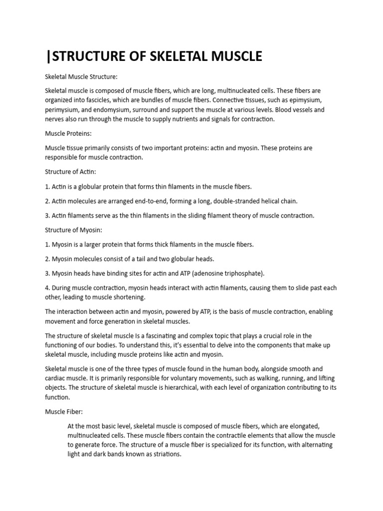 Genetics Student Sample Pdf Actin Skeletal Muscle