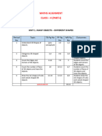 4th Maths-Alignment