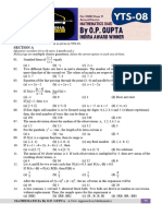 YTS-08 (XI Maths Sample Paper - O.P. GUPTA)