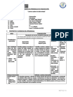 SESION DE APRENDIZAJE - Leemos Cuadros de Doble Entrada