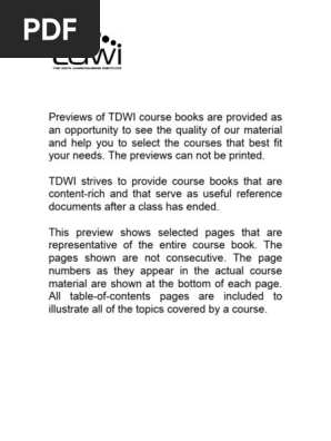 TDWI Requirements Gathering   Preview_v1