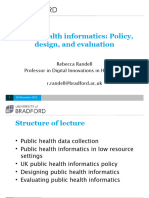 Designing Public Health Informatics 2023