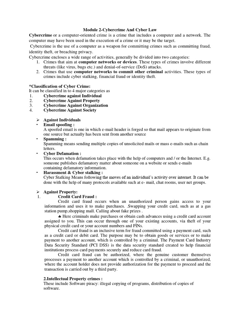 Module 2 Cs Pdf Malware Cybercrime