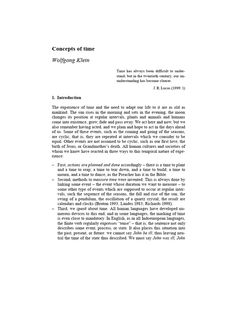 Understanding Time: Concepts and Language | PDF | Time | Special Relativity