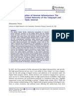 Colonial Topographies of Internet Infrastructure The Sedimented and Linked Networks of The Telegrap