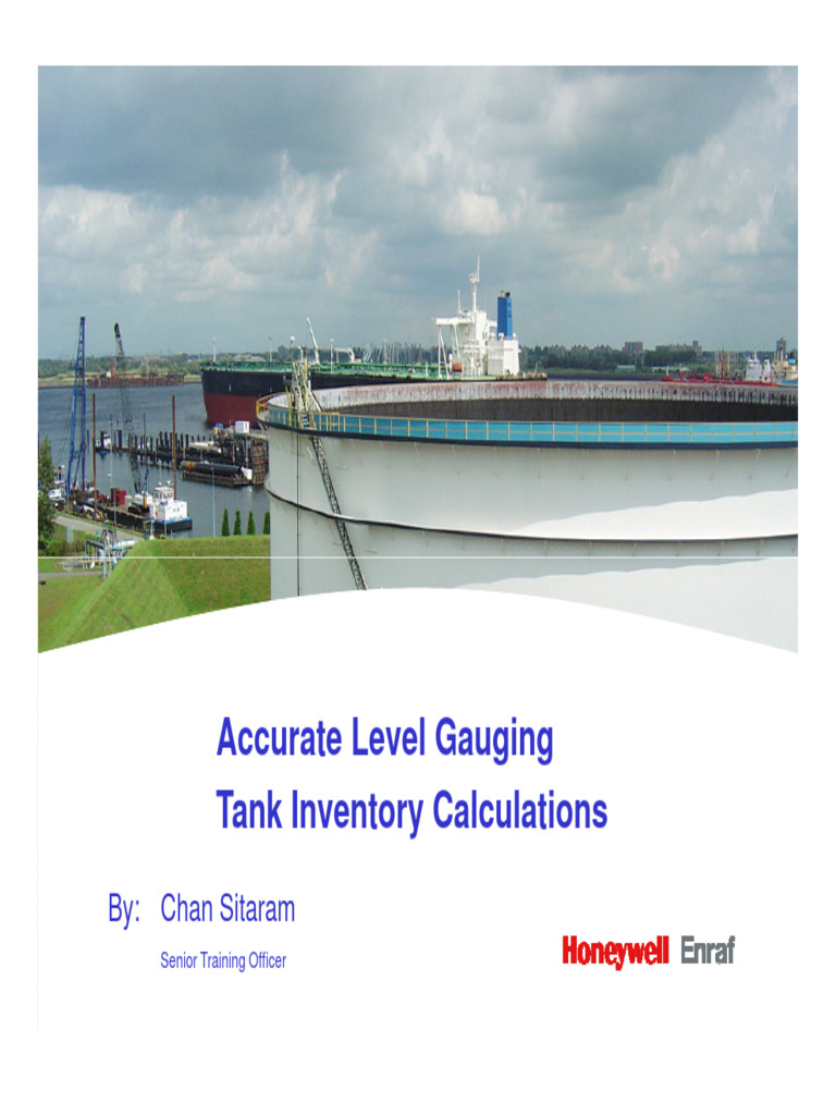 Accurate Storage Tank Level Gauging | PDF | Calibration | Density