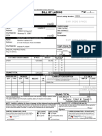 Printable Bill of Lading PDF